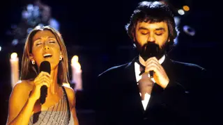 Andrea Bocelli and Céline Dion sing 'The Prayer' at the 1999 Grammy Awards