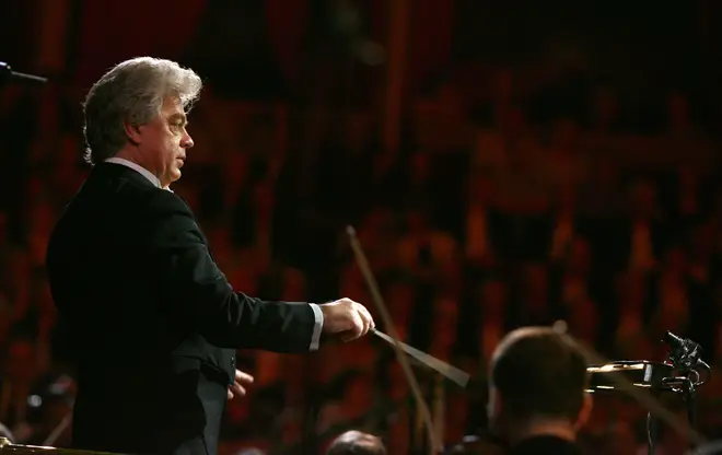 Christopher Warren-Green, music director and principal conductor, at the helm of the London Chamber Orchestra at the Classical Brit Awards in 2007.