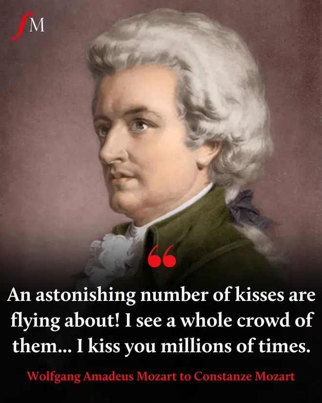 Mozart to his wife, Constanze