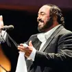 Pavarotti, famous for singing ‘La donna è mobile’, at a concert in London’s Hyde Park in 1991