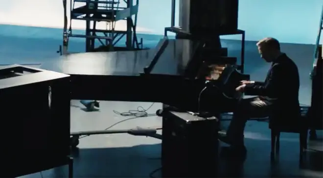 Tom Hanks plays the piano in A Beautiful Day in the Neighborhood
