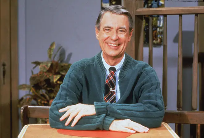 A portrait of Mister Rogers