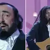 Luciano Pavarotti and Tracy Chapman duet in 2000