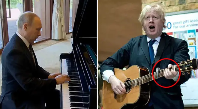 Politicians playing musical instruments