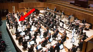 Why are orchestras arranged the way they are? Photographed: Royal Philharmonic Orchestra