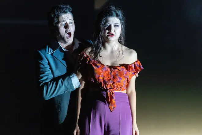 Piotr Beczala sings Don Jose alongside Aigul Akhmetshina as Carmen at the Royal Opera House, Covent Garden.