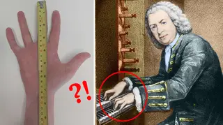 J.S. Bach's hands