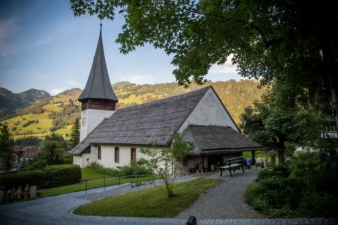 Saanen Church in Gstaad, Switzerland