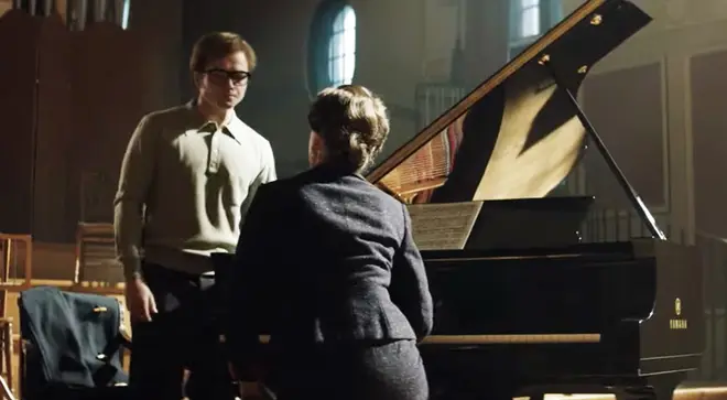 Taron Egerton plays a young Elton John in Rocketman