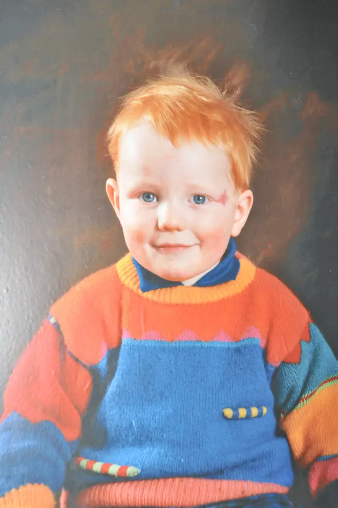 Ed Sheeran as a toddler