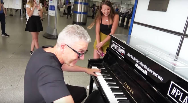 The video of this impromptu duet has received thousands of YouTube views.