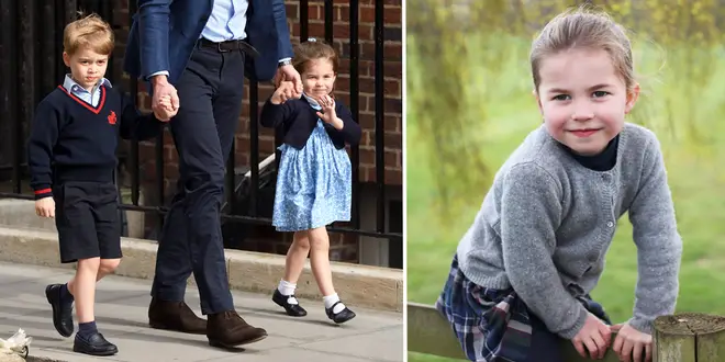 Pictured: Prince George and Princess Charlotte