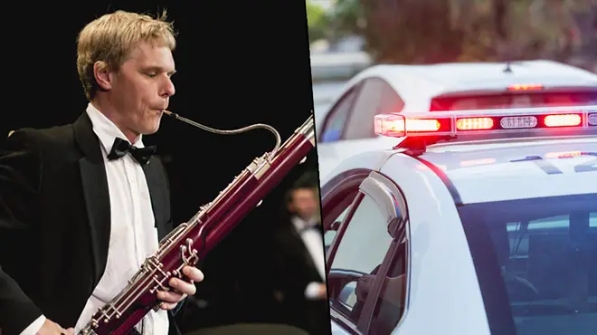 Eric Barga's bassoon was mistaken for a rifle in Springfield, Ohio