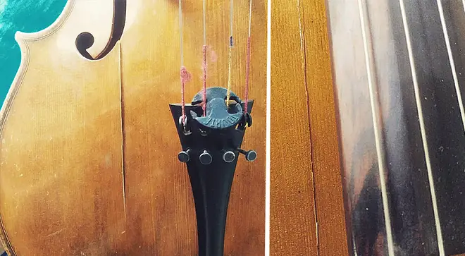 Despite being in a carbon case, Schinke’s cello suffered three large fractures.