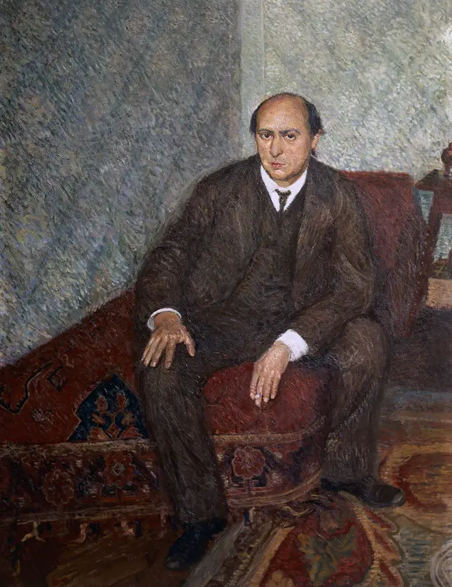 Portrait of Arnold Schoenberg (1905-6) by Richard Gerstl, oil on canvas, Historisches Museum der Stadt Wien, Vienna.