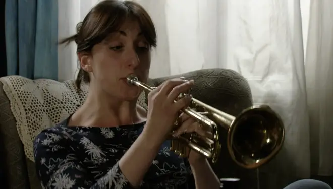 EastEnders’ Sonia plays the trumpet