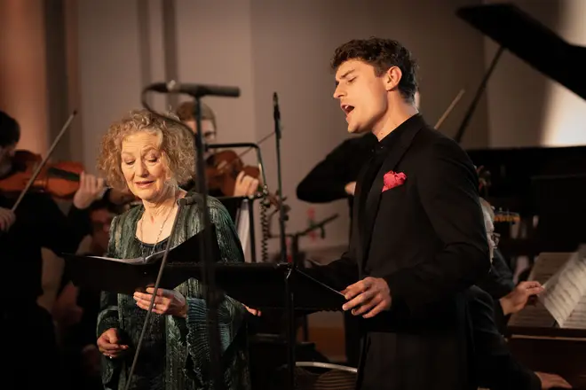Soprano Dame Emma Kirkby and countertenor Jakub Józef Orliński perform at the Gramophone Awards 2019
