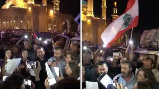 Lebanese protestors sing ‘Ode To Joy’ in Arabic