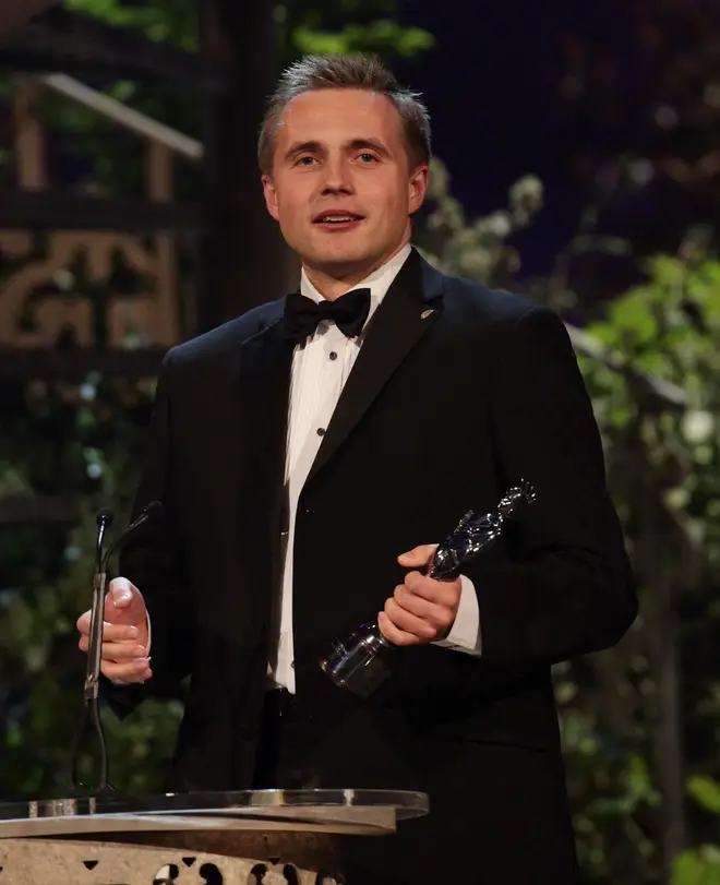 Vasily Petrenko with his Male Artist of the Year Award, at the Classical Brit Awards