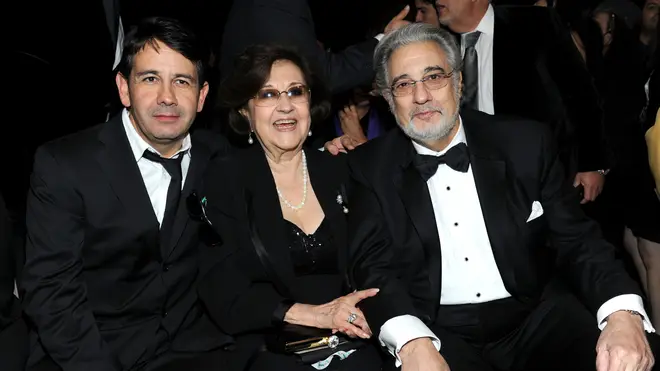 Plácido Domingo Jr, Marta Domingo and Plácido Domingo at the Latin Grammy Awards in 2010