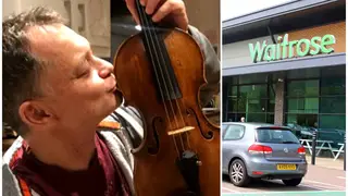 Stephen Morris reunited with his violin