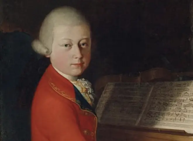 Teen-age MOZART, composer of Symphony 25, K183, Allegro con brio Movement 1. Arranged for Saxophone Octet