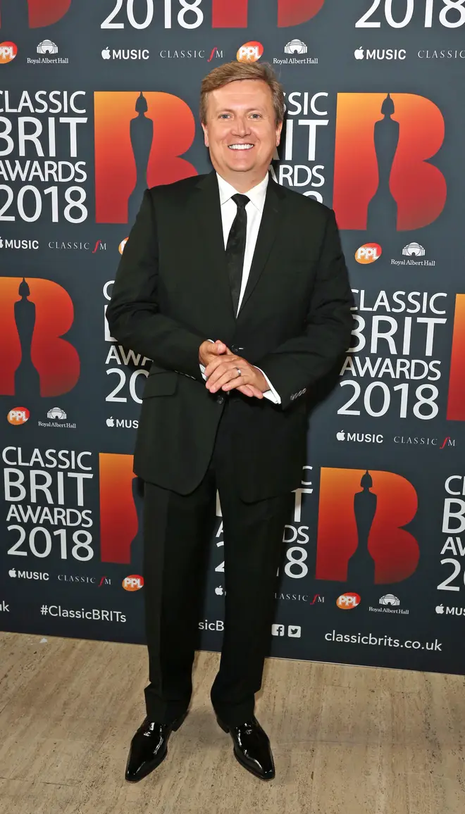 Aled Jones arrives at the Classic Brit Awards 2018, at the Royal Albert Hall in London.