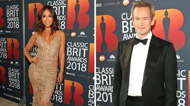 Myleene Klass and Alexander Armstrong at the Classic BRITs