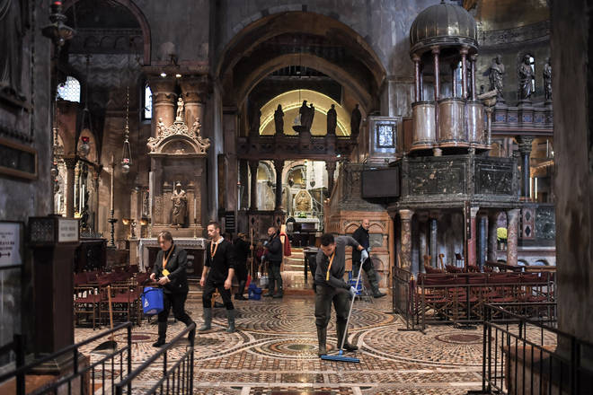 St. Mark's Basilica flooding