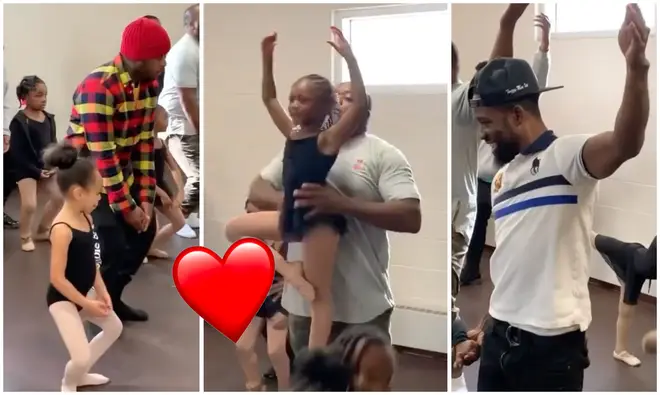 Dads and their daughters in the Philadelphia ballet class