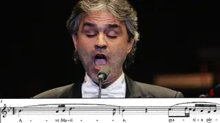 Andrea Bocelli singing Ave Maria
