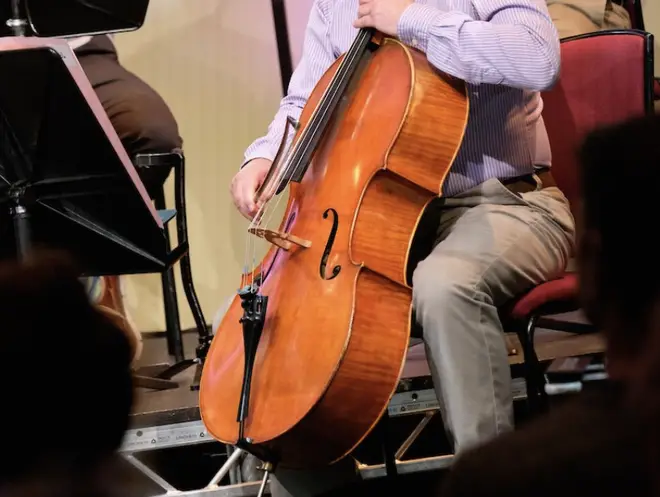 Gethyn's cello which was stolen from his car