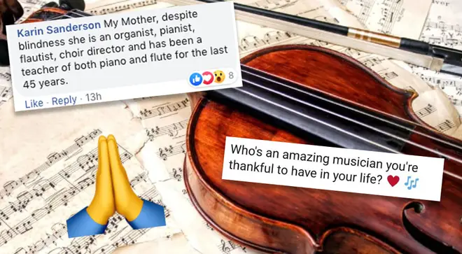 People give thanks for musicians in their life